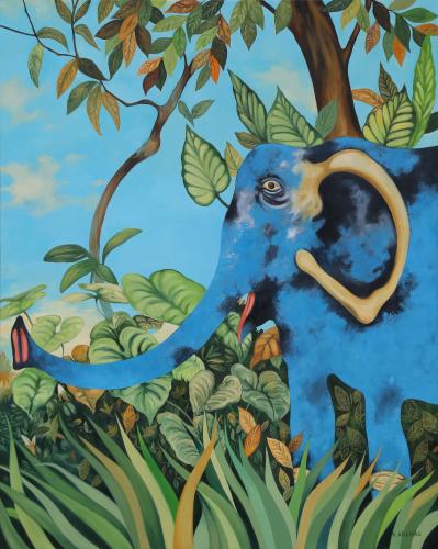 Elefante azul, 2019